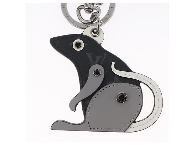 LOUIS VUITTON Monogram Eclipse Portachiavi LV Rat Charm M68835 LV Auth 170848M Monogramma - vista 3