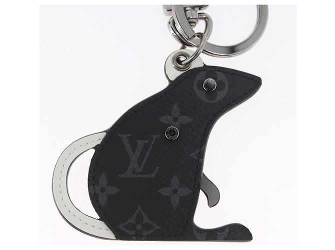LOUIS VUITTON Monogram Eclipse Portachiavi LV Rat Charm M68835 LV Auth 170848M Monogramma - vista 7