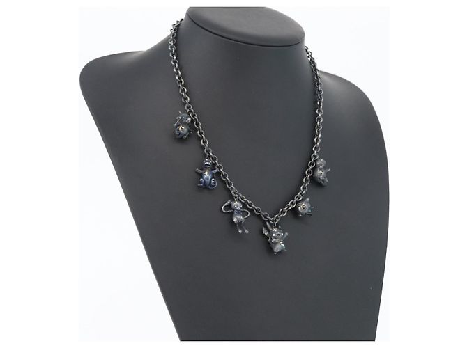 Autre Marque Collana TIFFANY&Co. & Arsham Studios e Pokmon Station Ag925 Auth 171973SM Nero - vista 31