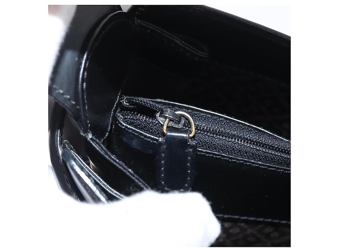 BALLY Schultertasche aus Leder Schwarz Gold Auth 173492 Golden - Ansicht 22