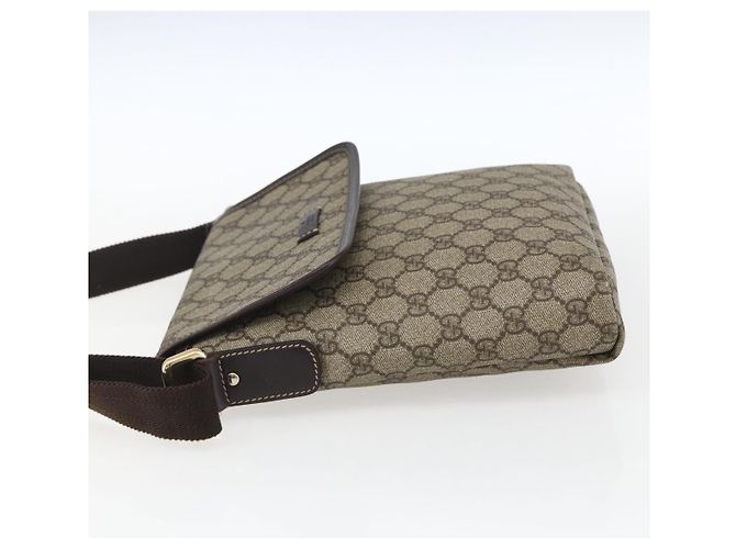 Gucci Borsa a Spalla GG Supreme PVC Beige Oro 223666 Auth am10708 D'oro - vista 4