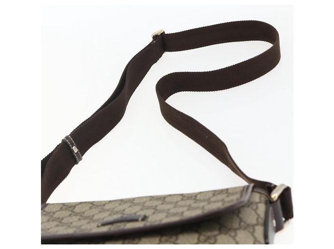 Gucci Borsa a Spalla GG Supreme PVC Beige Oro 223666 Auth am10708 D'oro - vista 8
