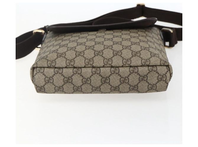 Gucci Borsa a Spalla GG Supreme PVC Beige Oro 223666 Auth am10708 D'oro - vista 9