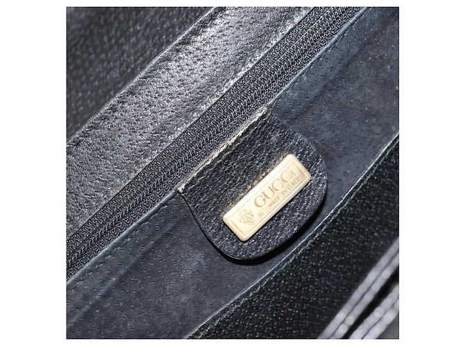 Borsa a mano in pelle Gucci Bamboo nera e oro Auth ep13556 Nero D'oro - vista 16