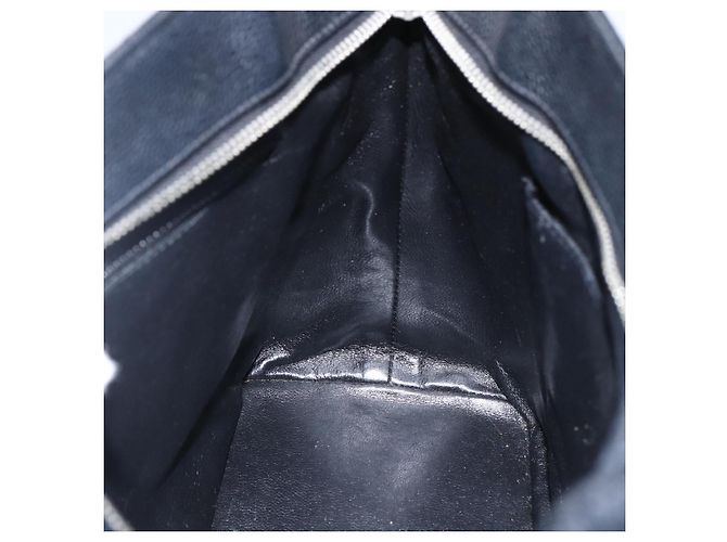 CHANEL Borsa Tote Matelassé Reprint Pelle Caviar Nera Argento CC Auth am10812SAM Nero - vista 17