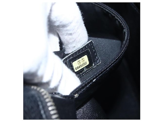 CHANEL Borsa Tote Matelassé Reprint Pelle Caviar Nera Argento CC Auth am10812SAM Nero - vista 23