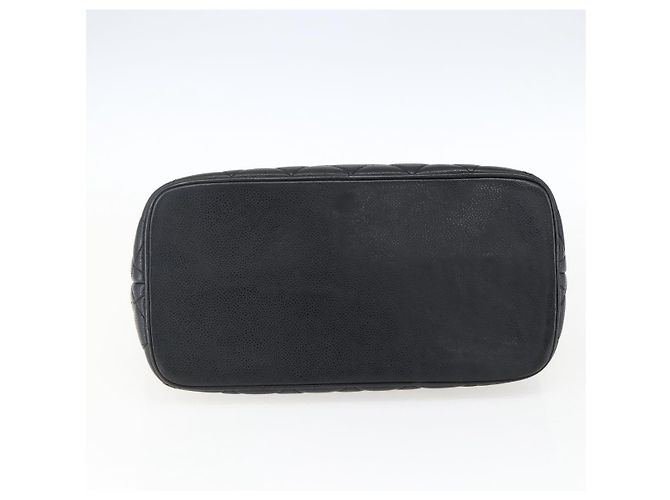 CHANEL Borsa Tote Matelassé Reprint Pelle Caviar Nera Argento CC Auth am10812SAM Nero - vista 9