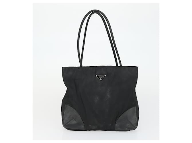 Borsa PRADA Nylon 2 Set Nera Auth 155249 Nero - vista 10