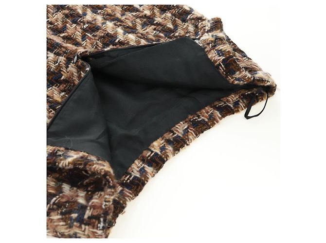 Falda CHANEL Tweed Negra CC Auth 163220 Negro - vista 5