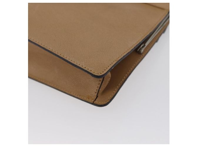 Borsa a Spalla Miu Miu in Pelle Beige Argento Autentica bs33441 - vista 13