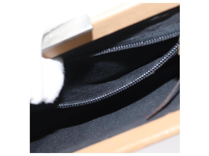 Borsa a Spalla Miu Miu in Pelle Beige Argento Autentica bs33441 - vista 21