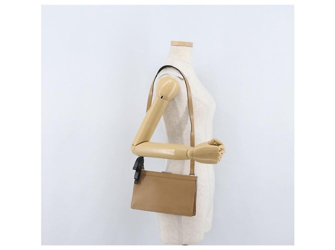 Borsa a Spalla Miu Miu in Pelle Beige Argento Autentica bs33441 - vista 23