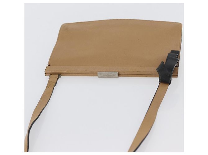Borsa a Spalla Miu Miu in Pelle Beige Argento Autentica bs33441 - vista 6