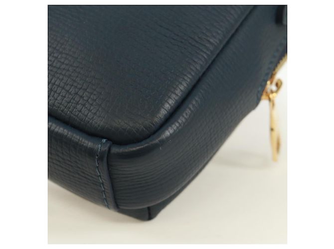 LOUIS VUITTON Monogram Denim LV MADE Pochette Doppia per Telefono M81060 LV Auth 170667SM Blu navy - vista 14