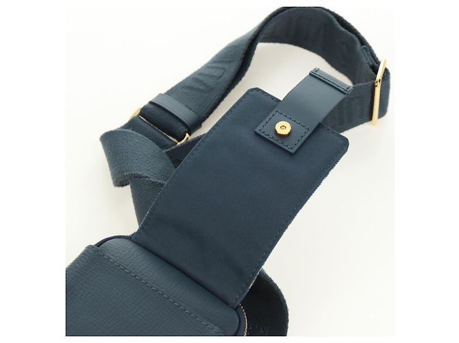 LOUIS VUITTON Monogram Denim LV MADE Pochette Doppia per Telefono M81060 LV Auth 170667SM Blu navy - vista 16