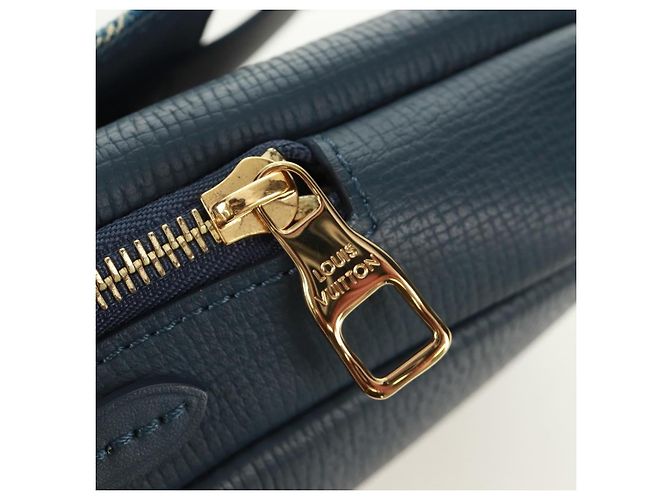 LOUIS VUITTON Monogram Denim LV MADE Pochette Doppia per Telefono M81060 LV Auth 170667SM Blu navy - vista 18
