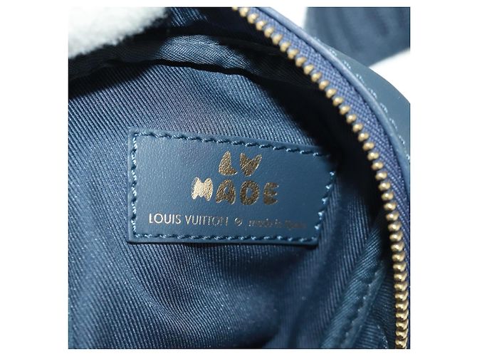 LOUIS VUITTON Monogram Denim LV MADE Pochette Doppia per Telefono M81060 LV Auth 170667SM Blu navy - vista 19
