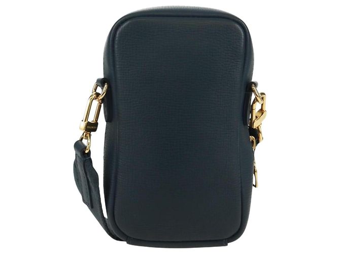 LOUIS VUITTON Monogram Denim LV MADE Pochette Doppia per Telefono M81060 LV Auth 170667SM Blu navy - vista 3