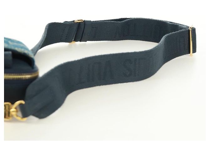 LOUIS VUITTON Monogram Denim LV MADE Pochette Doppia per Telefono M81060 LV Auth 170667SM Blu navy - vista 8