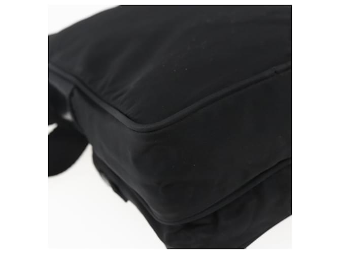 Borsa a Spalla PRADA Nylon Argento Nero Auth 172170 - vista 13