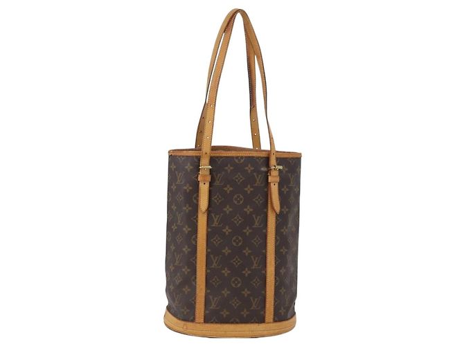 LOUIS VUITTON Borsa a Spalla Monogram Bucket GM M42236 LV Auth bs33567 Monogramma - vista 2
