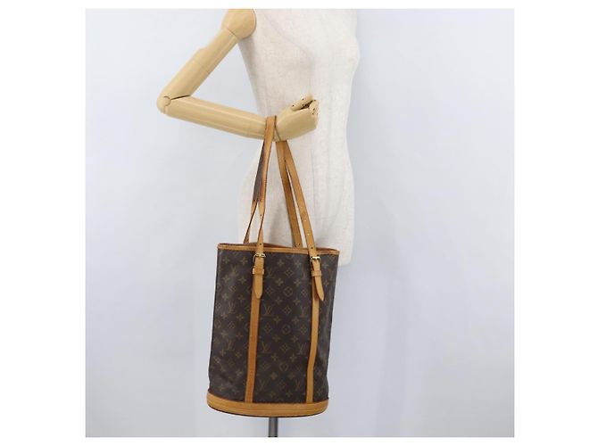 LOUIS VUITTON Borsa a Spalla Monogram Bucket GM M42236 LV Auth bs33567 Monogramma - vista 27