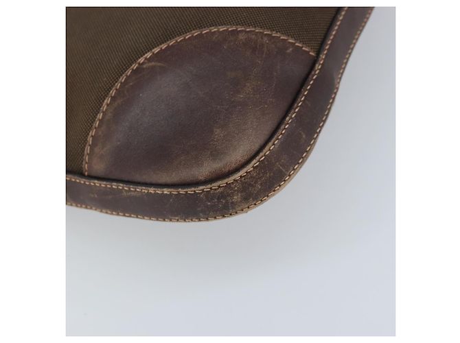 Borsa a Spalla PRADA in Tela Marrone Oro Auth 172166 D'oro - vista 13