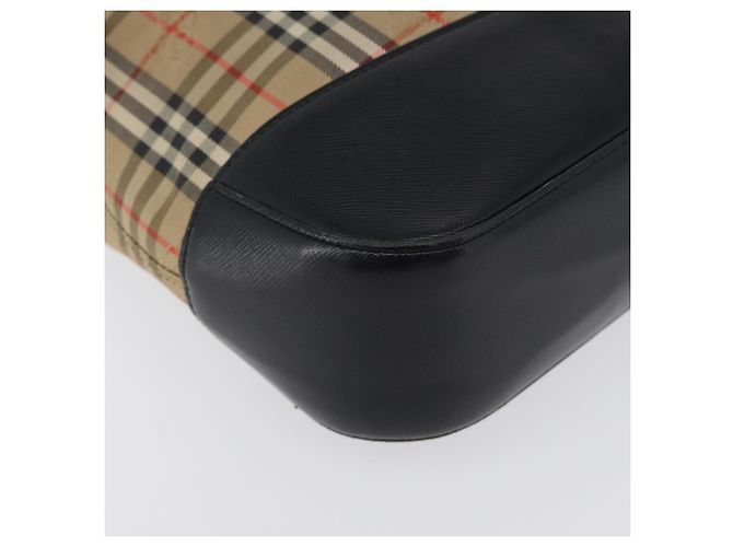 BURBERRY Nova Check Handtasche aus Canvas in Beige mit Gold, Auth bs33397 - Ansicht 11