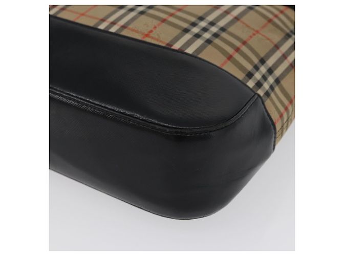 BURBERRY Nova Check Handtasche aus Canvas in Beige mit Gold, Auth bs33397 - Ansicht 12