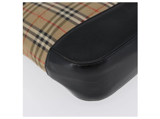 BURBERRY Nova Check Handtasche aus Canvas in Beige mit Gold, Auth bs33397 - Ansicht 13