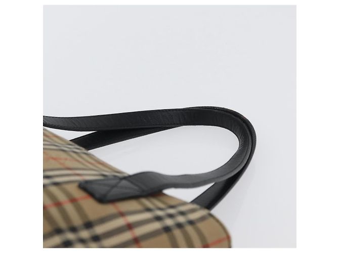 BURBERRY Nova Check Handtasche aus Canvas in Beige mit Gold, Auth bs33397 - Ansicht 9