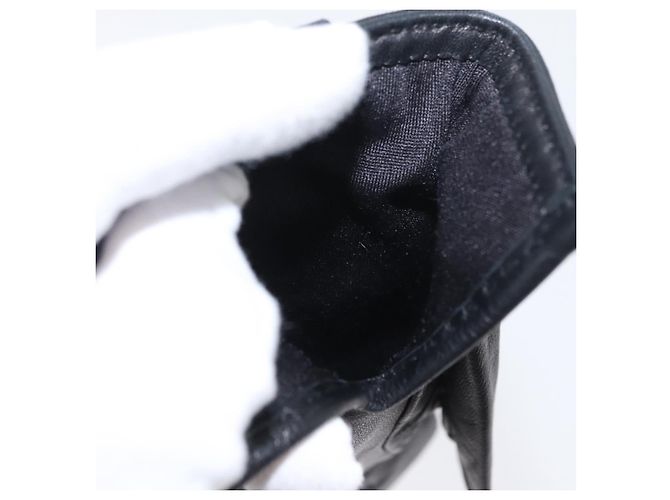 Hermès HERMES Handschuhe aus schwarzem Leder Auth bs33528 - Ansicht 18