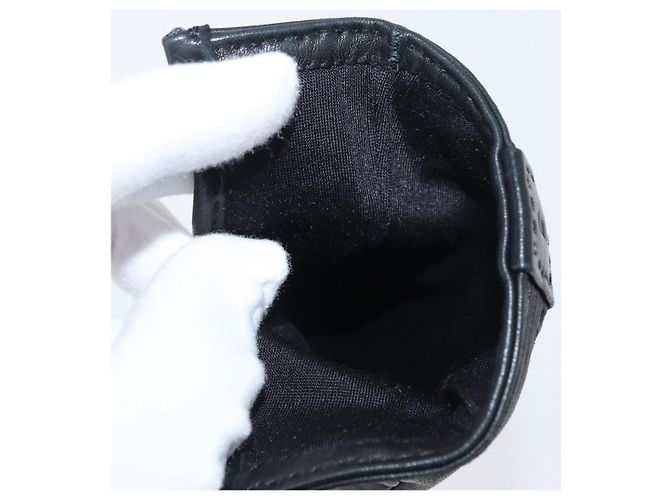 Hermès HERMES Handschuhe aus schwarzem Leder Auth bs33528 - Ansicht 20