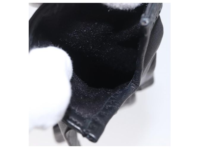 Hermès HERMES Handschuhe aus schwarzem Leder Auth bs33528 - Ansicht 9