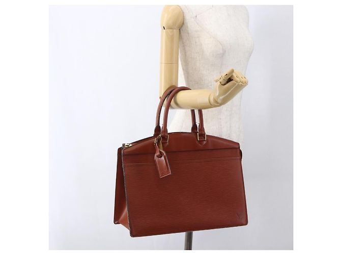 LOUIS VUITTON Borsa a Mano Epi Riviera Marrone M48183 LV Auth 173572 - vista 22