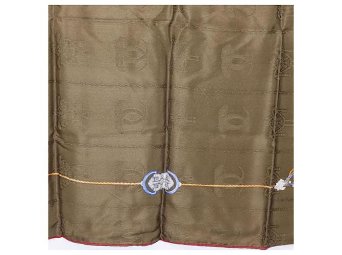 Cartier Sciarpa in seta khaki Auth am10834V Cachi - vista 20