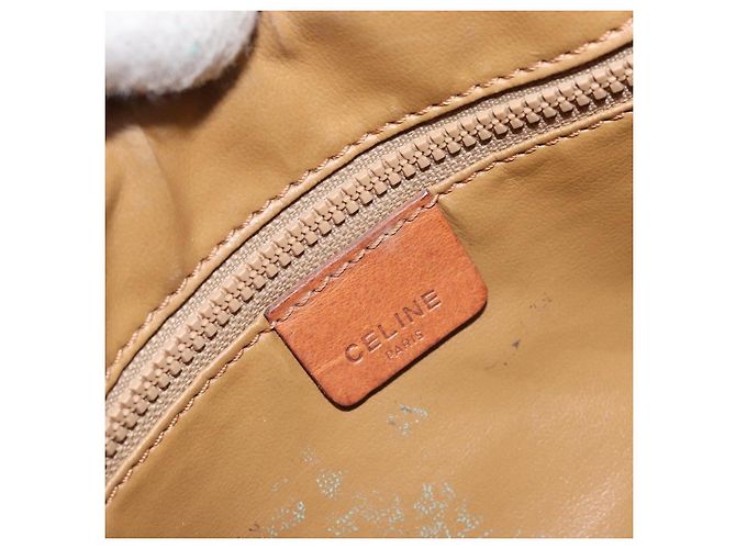 Céline Borsa a Spalla in Tela Macadam CELINE in Pelle PVC Marrone Oro Auth ep13480 D'oro - vista 16