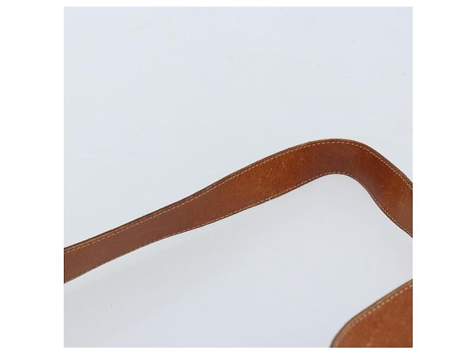 Céline Sac à épaule en toile Macadam CELINE en cuir PVC marron doré Auth ep13438 - vue 8