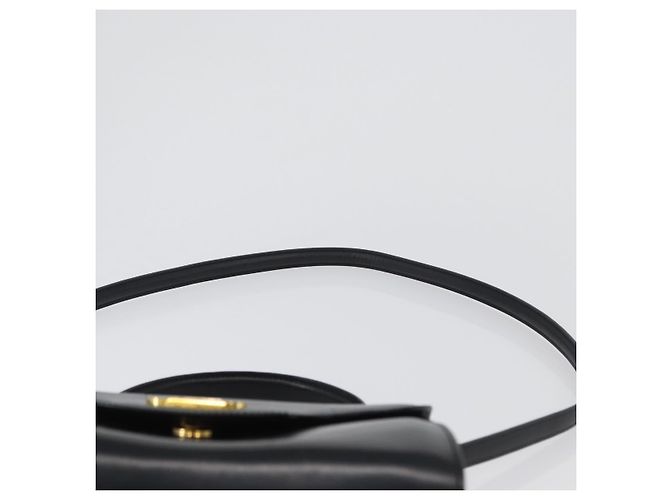 BALLY Borsa a mano in pelle 2 vie Nero Oro Auth 173218 D'oro - vista 10