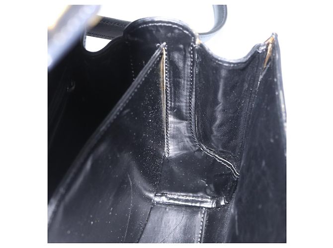 BALLY Borsa a mano in pelle 2 vie Nero Oro Auth 173218 D'oro - vista 20