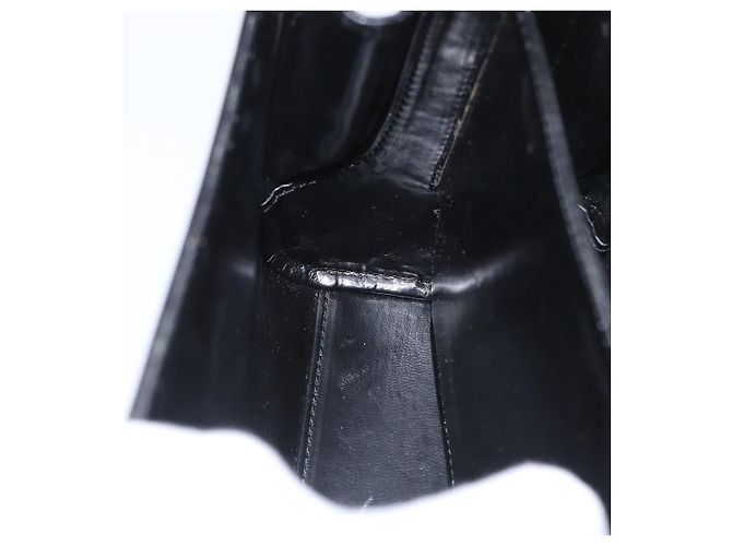 BALLY Borsa a mano in pelle 2 vie Nero Oro Auth 173218 D'oro - vista 21
