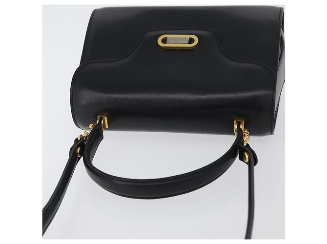 BALLY Borsa a mano in pelle 2 vie Nero Oro Auth 173218 D'oro - vista 6