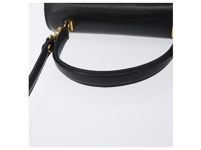 BALLY Borsa a mano in pelle 2 vie Nero Oro Auth 173218 D'oro - vista 7