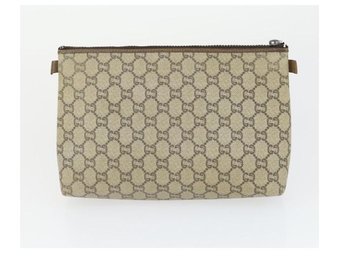 GUCCI GG Canvas GG Plus Sherry Line Tasche PVC 3 Set Beige Marine Auth 155246 Marineblau - Ansicht 11