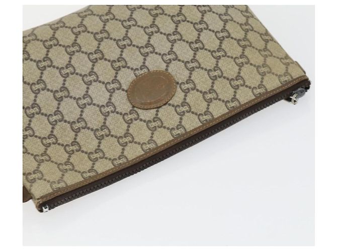 GUCCI GG Canvas GG Plus Sherry Line Tasche PVC 3 Set Beige Marine Auth 155246 Marineblau - Ansicht 13