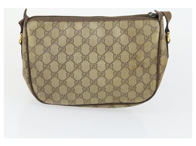 GUCCI GG Canvas GG Plus Sherry Line Tasche PVC 3 Set Beige Marine Auth 155246 Marineblau - Ansicht 17
