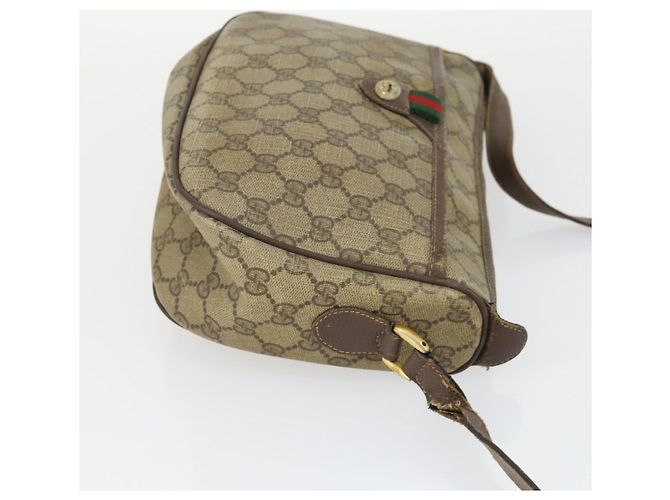 GUCCI GG Canvas GG Plus Sherry Line Tasche PVC 3 Set Beige Marine Auth 155246 Marineblau - Ansicht 18