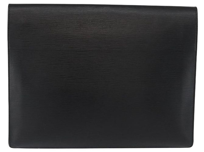 LOUIS VUITTON Epi Porte Documents�ESenatur Briefcase Black M54452 Auth ep13511 - view 2