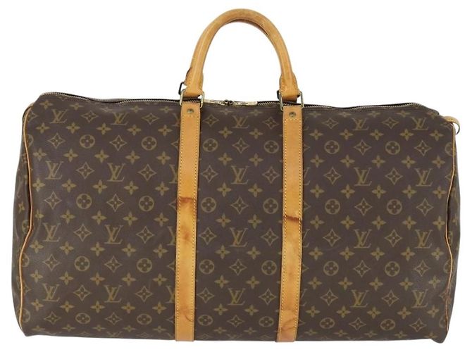 LOUIS VUITTON Borsa Boston Monogram Keepall 55 M41424 LV Auth 171726 Monogramma - vista 2