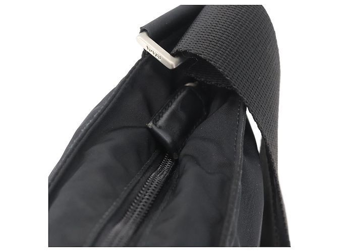 Borsa a Spalla PRADA Nylon Nero Argento Autentica 169612 - vista 15